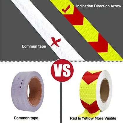 Waterproof Reflective Safety Tape - Increase Visibility & Safety For Vehicles, Trailers, Boats & Signs