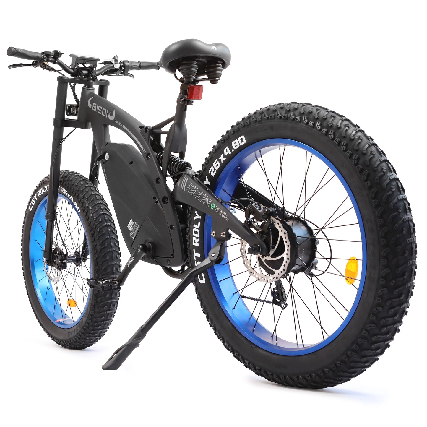 Ecotric Bison 48v 17.6AH 1000W Big Fat Tire Electric Bike - Matt Black