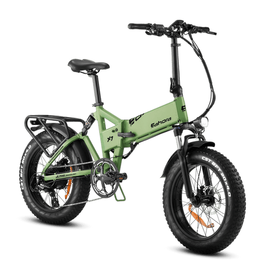 EAHORA X7 Special 2023 1000W Folding Fat Tire Electric Bike