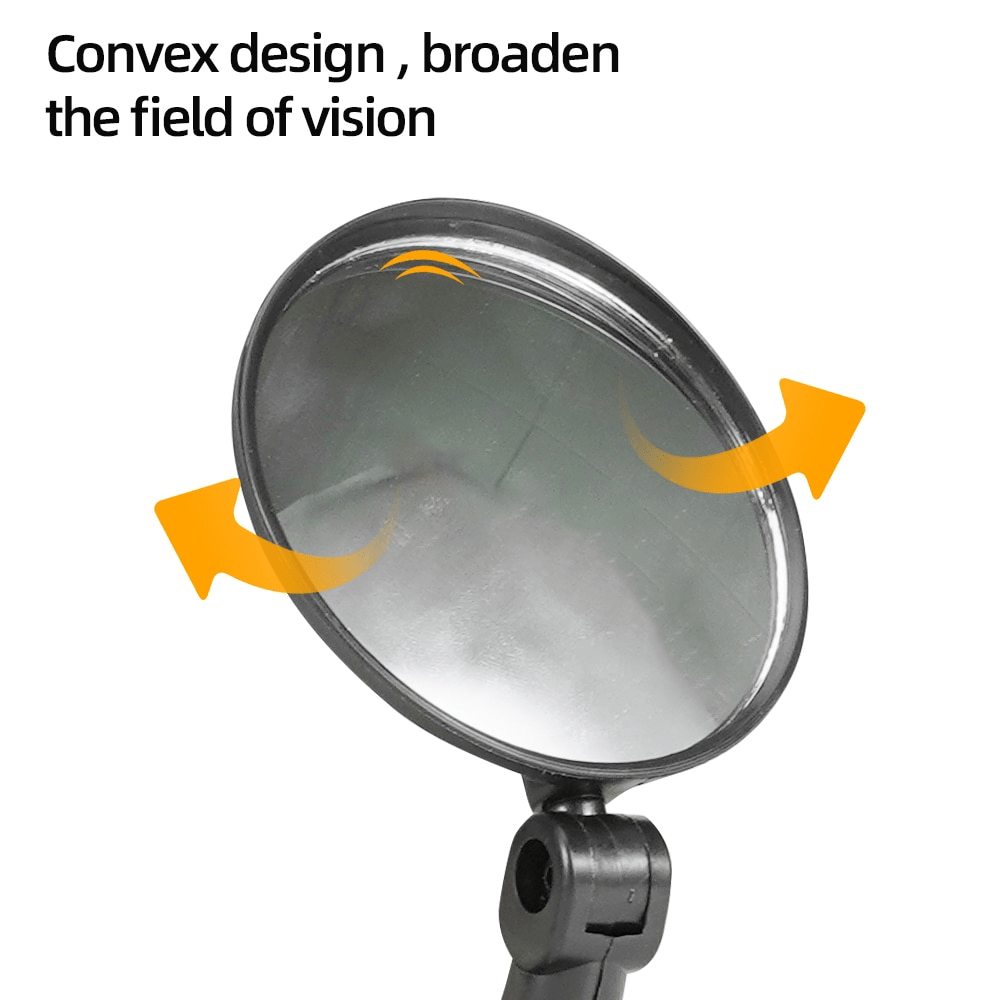 Bracyc Universal Adjustable Rotate Wide-Angle Bicycle Rearview Mirrors - TopRideElectric Bracyc