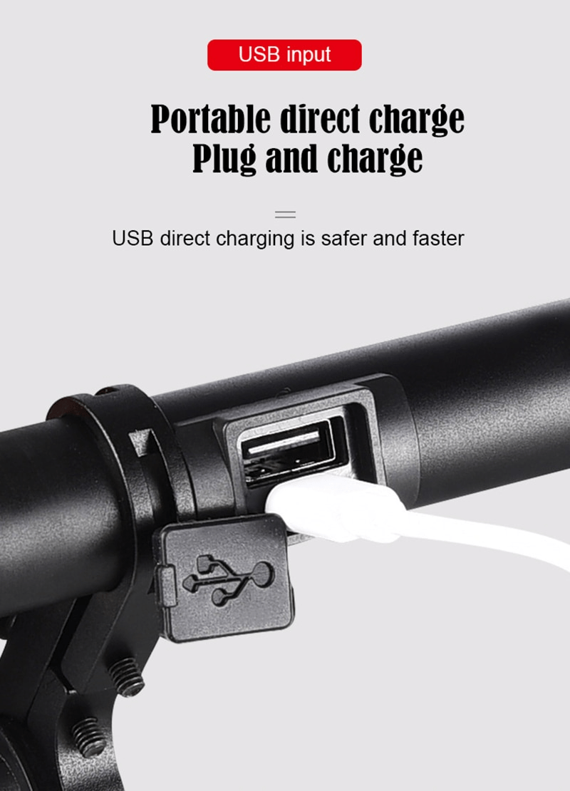 Aluminum Alloy Charging Bicycle Handlebar Extension USB Charging