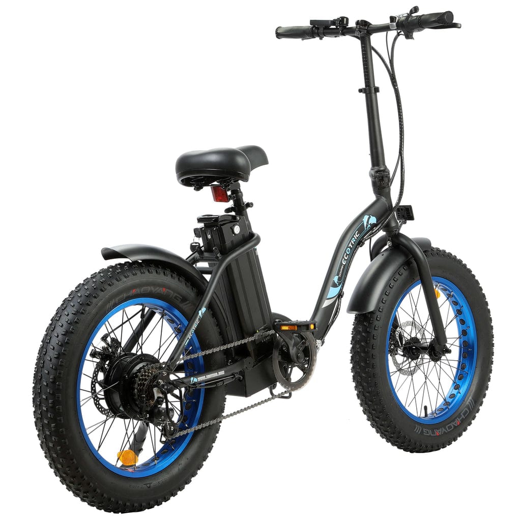 Ecotric fat tire portable 2024 and folding electric bike