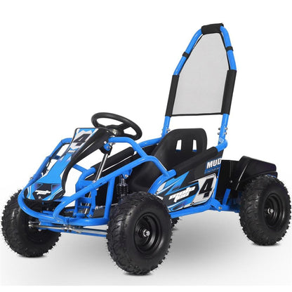 MotoTec Mud Monster 48v 1000w Kids Electric Go Kart Full Suspension - TopRideElectric MotoTec