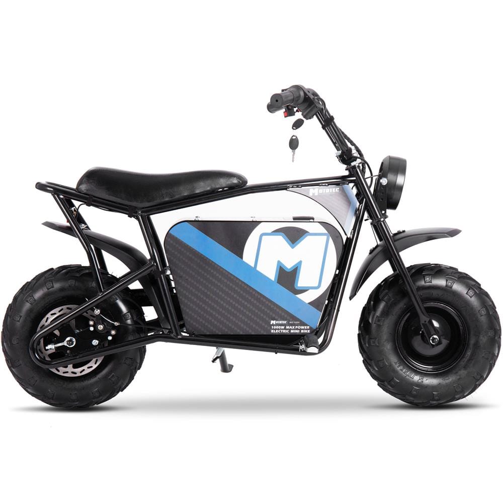 MotoTec 48v 1000w Electric Powered Mini Bike - TopRideElectric MotoTec