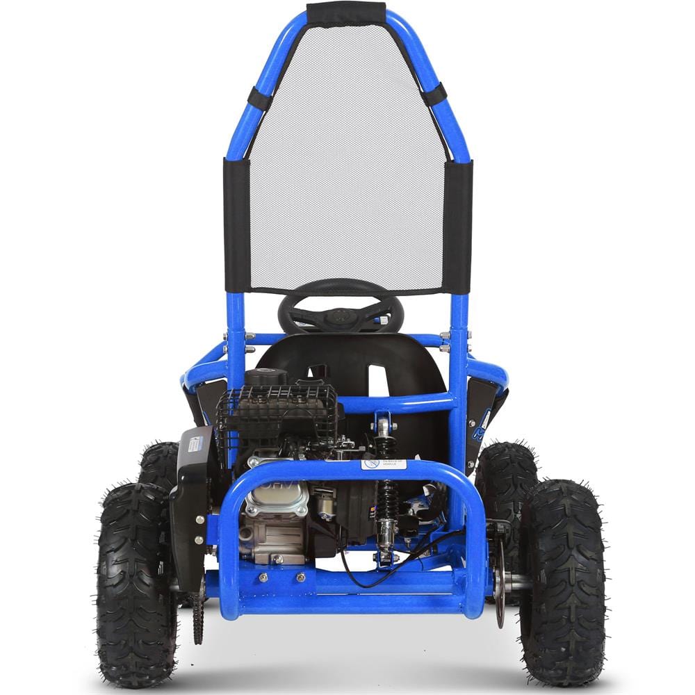 MotoTec Mud Monster Kids Gas Powered 98cc Go Kart Full Suspension - TopRideElectric MotoTec