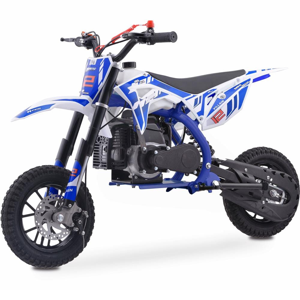 MotoTec Villain 52cc 2-Stroke Kids Gas Dirt Bike - TopRideElectric MotoTec