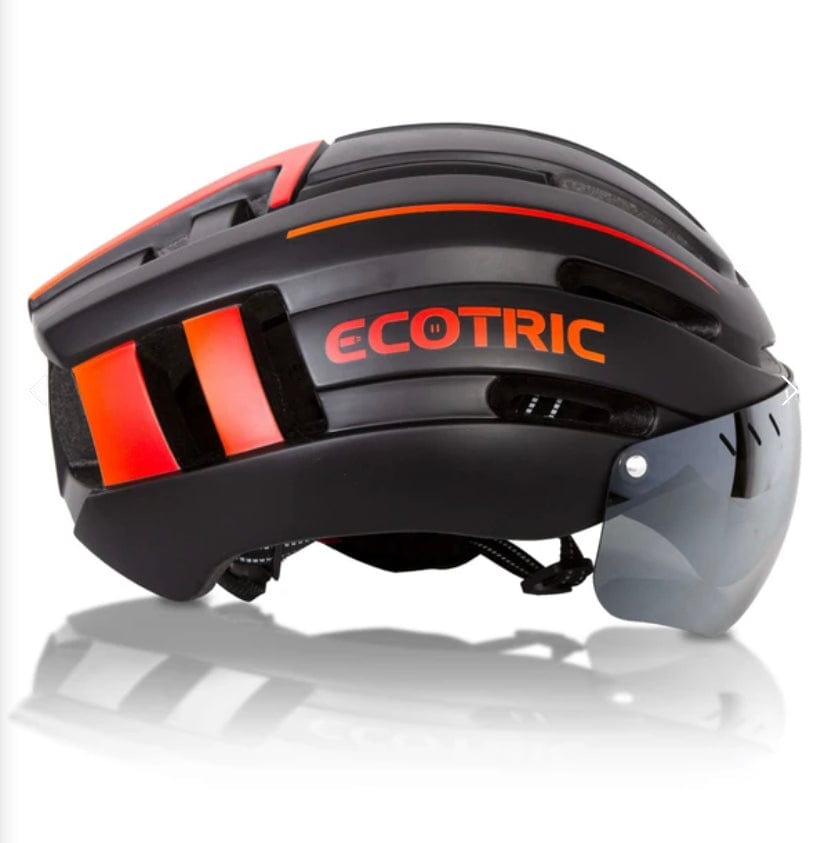 Ecotric magnetically attracted silver-plated goggles helmet - TopRideElectric Ecotric