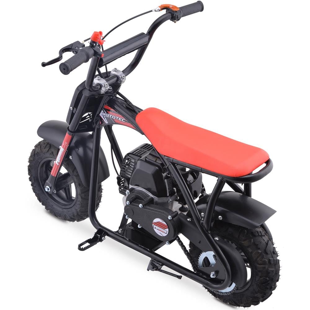 MotoTec Bandit 52cc 2-Stroke Kids Gas Mini Bike - TopRideElectric MotoTec