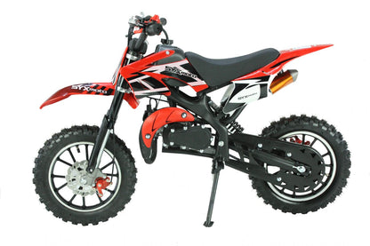 SYXMOTO Holeshot 50cc Kids Mini Dirt Bike Gas Powered 2-Stroke Off Road - TopRideElectric SYXMoto
