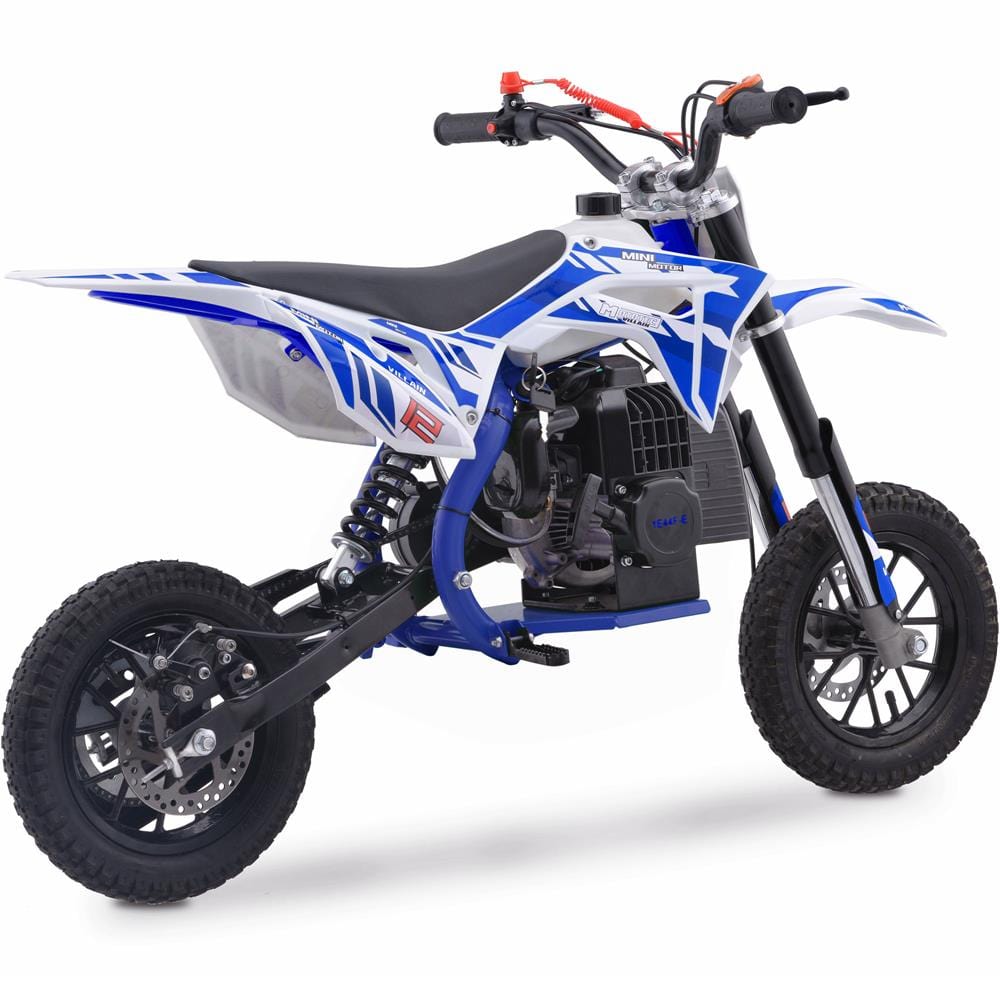 MotoTec Villain 52cc 2-Stroke Kids Gas Dirt Bike - TopRideElectric MotoTec