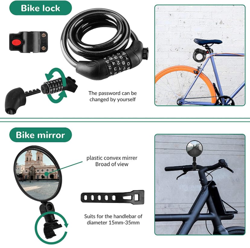8 Pack Bicycle Accessories - TopRideElectric TopRideElectric Accessories